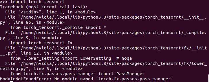 Cant Import Torch_Tensorrt - Jetson Agx Xavier - Nvidia Developer Forums