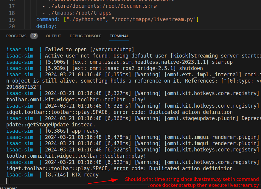 Isaac Sim Setup with Docker: Default Python App Launch Failure - Isaac ...