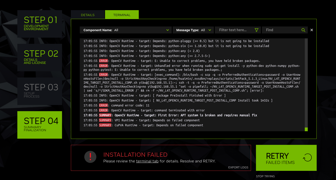 How to install jetson sdk components jetson orin nx nvidia
