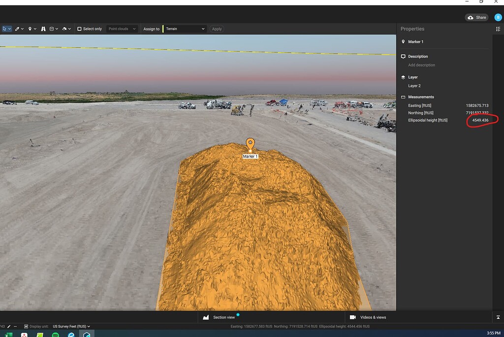 Volume report Incorrect Elevations - PIX4Dsurvey Questions ...