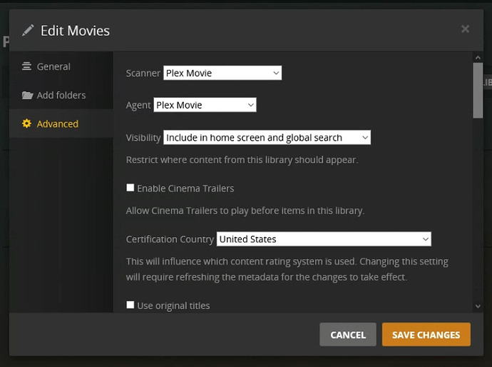 Library Config