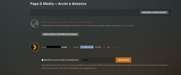 PLEX SERVER REMOTE ACCESS