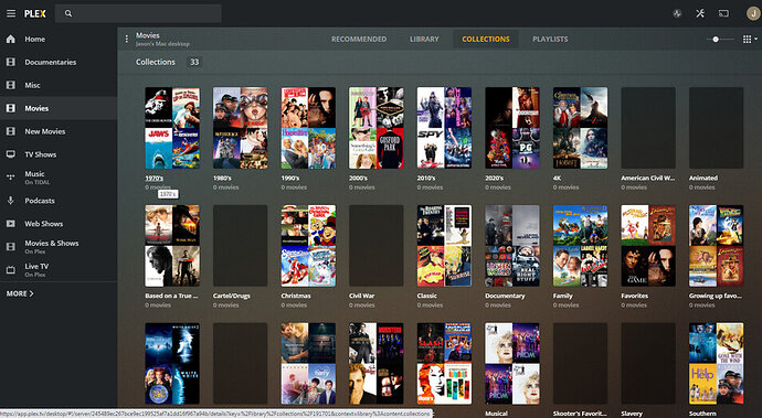 Plex collections