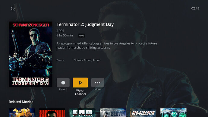 Plex HTPC - Movie Details