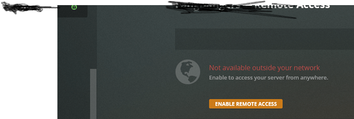 PLEX 0 ACTIVITY BANDWIDTH after disabling Remote Access 2nd 2021