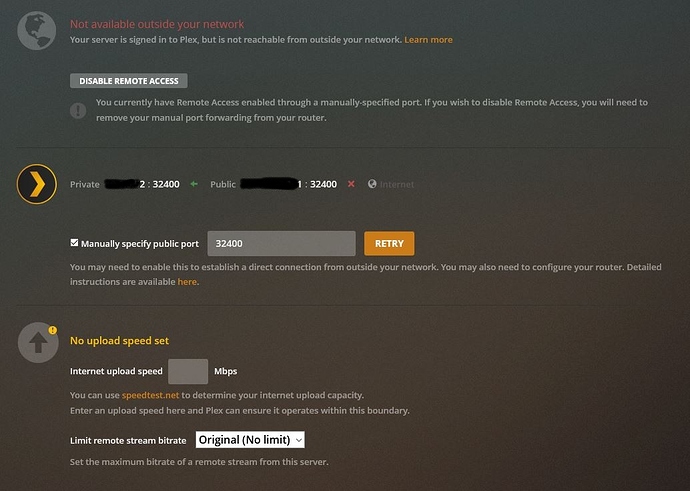 Plex Remote Access