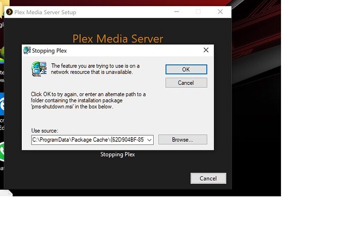 Plex issue
