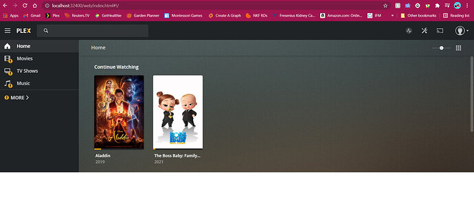 Plex Logged in or not logged in