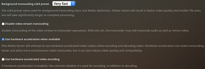 PMS transcoding