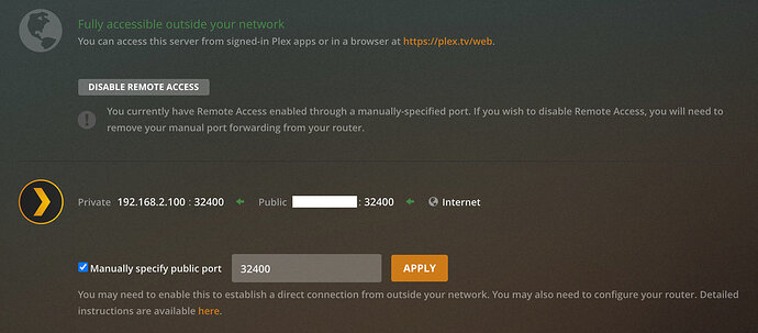 Plex 03 - connected 32400
