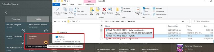 plex failed recording june-22-20201
