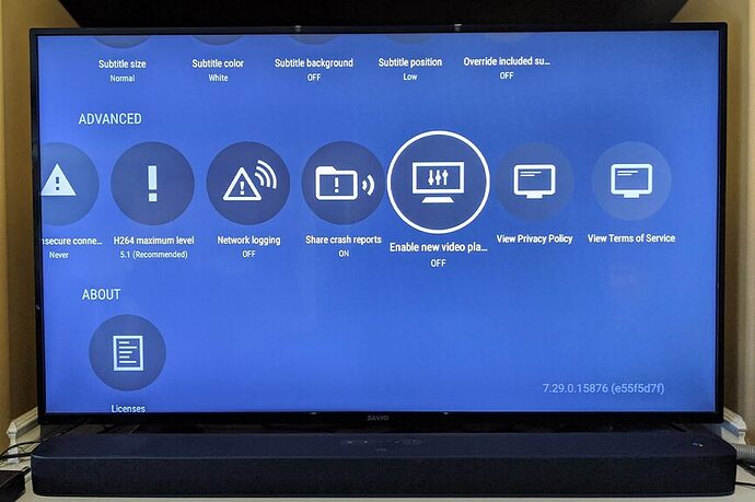 Plex-Android-TV-settings