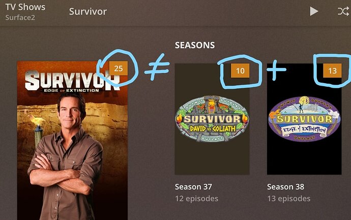 PlexSurvivor-Seasons