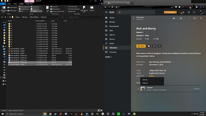 No subtitles in parent folder