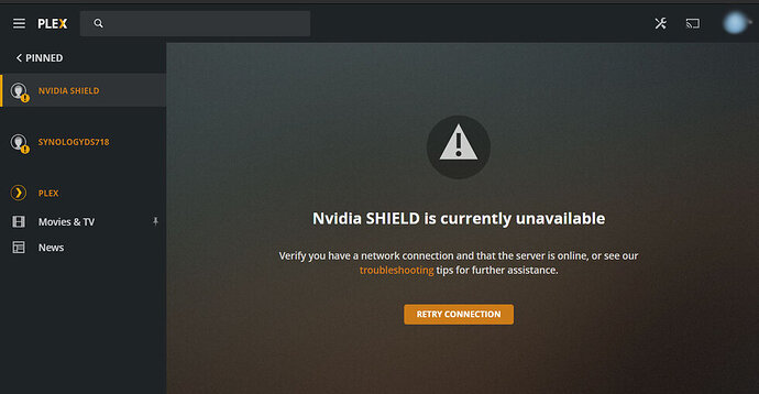 Plex-shield-unavailable