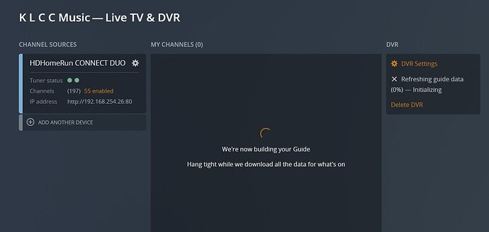 Not Building Guide Data