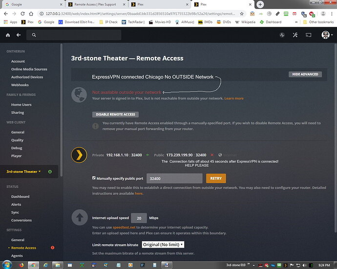 ExpressVPN%20on%20-%20No%20Outside%20Connection%20to%20Plex