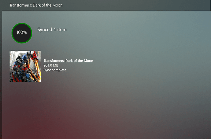03a. Second sync of same items just started - failed items show as fully syncronised