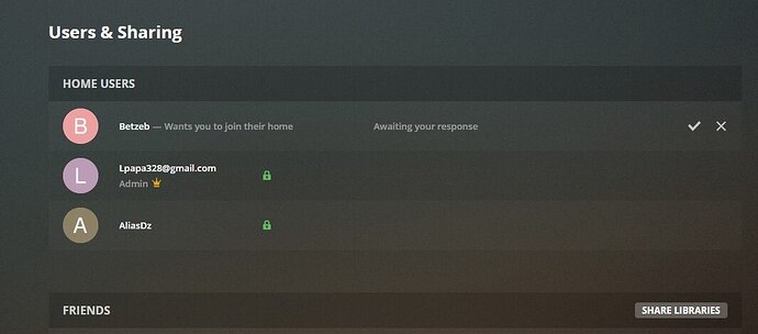 Plex Users & Sharing