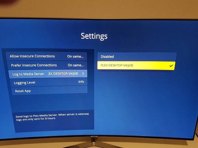 Samsung App Log Settings Image 2