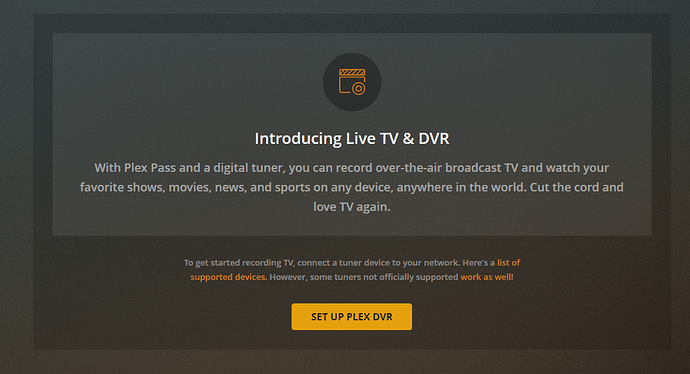 Plex Live TV Error