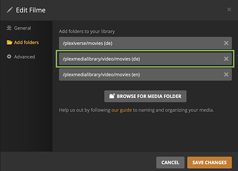 Library configuration