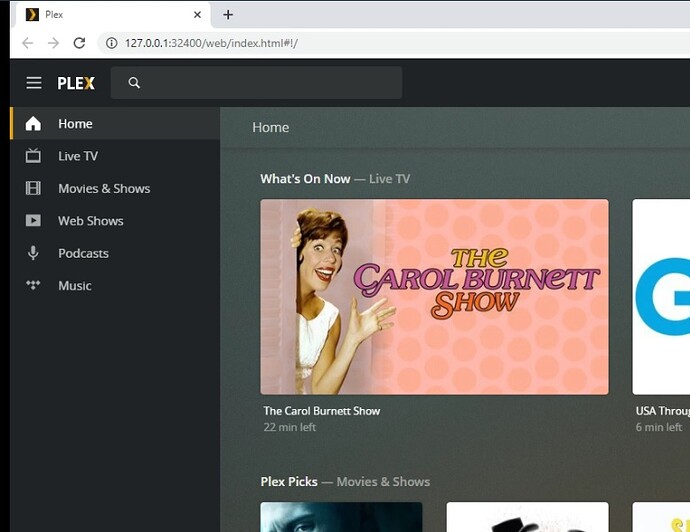 Plex Menu
