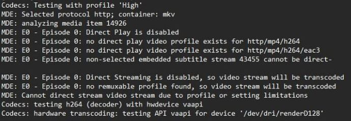 Plex Abspielen 2 Transcoding