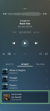 Plexamp Autoplay card