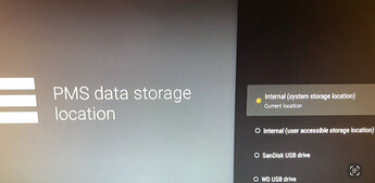 SHIELD PMS storage options