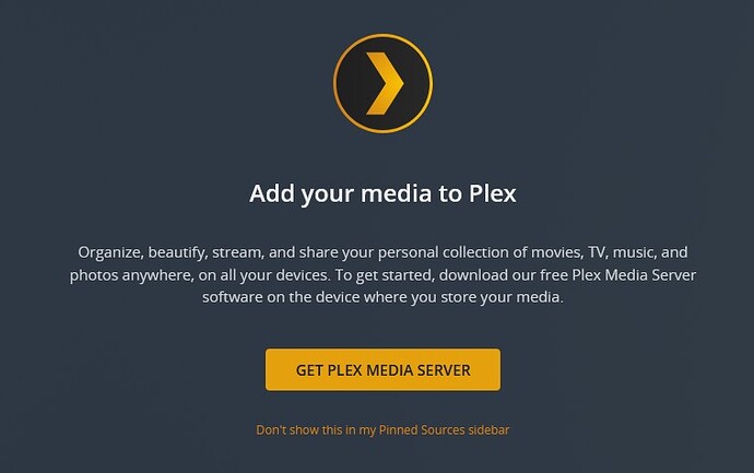 Plex screenshot