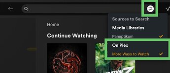 Search Prefeeences in Plex Web