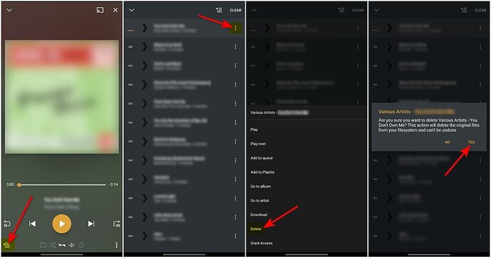 How to deleted a song in Plex Music