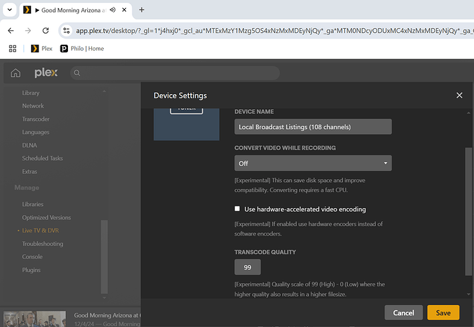 device settings tuner