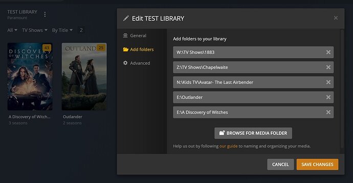Test Library Screenshot