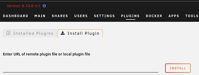 Unraid UI Screenshot
