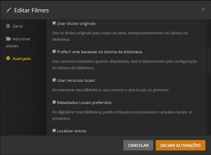 Films Edit, Advanced Options