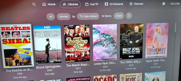 Plex Library.