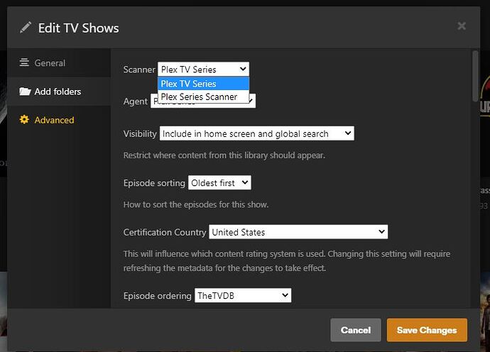 Plex TV Scanner