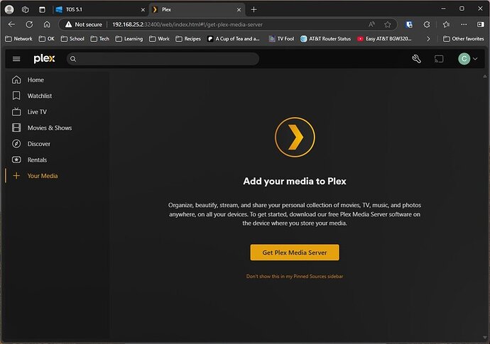No Plex Server