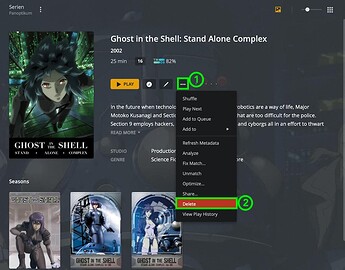 Deleting an entire show1