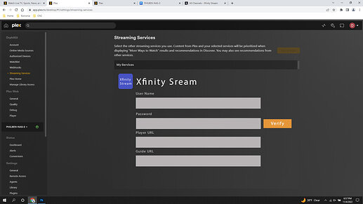 Streaming Setup Screen 2