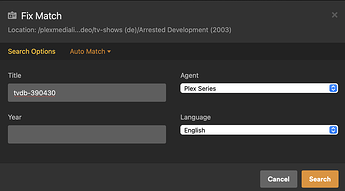 Fix-Match on an existing show