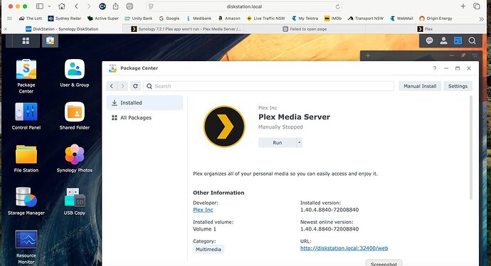 Plex Package Fails to open 2025-01-25 at 7.17.37 pm