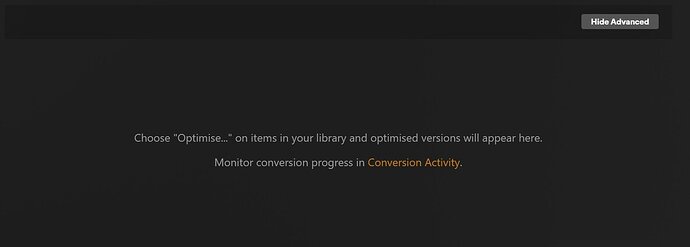 Nothing Converted in Plex