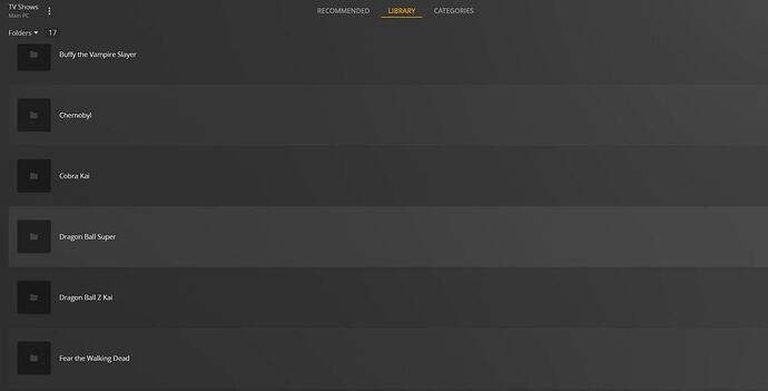 list folders