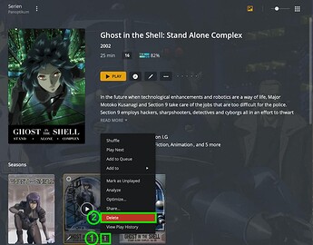 Deleting an entire season