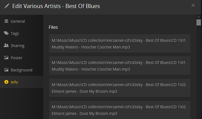 Plex Music Agent bug2