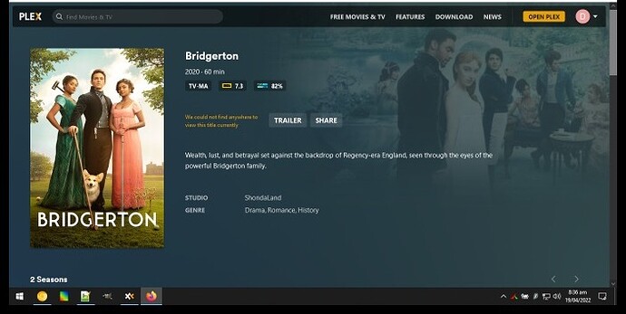 9. Bridgerton - watch.plex.tv