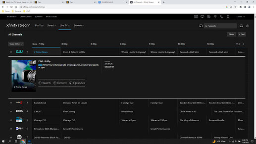 Streaming guide Screen 2
